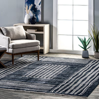 Nuloom Fatimah Modern Nfa1535A Gray Area Rug