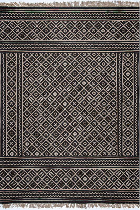 Nuloom Dasha Jute Nda3418A Black Area Rug