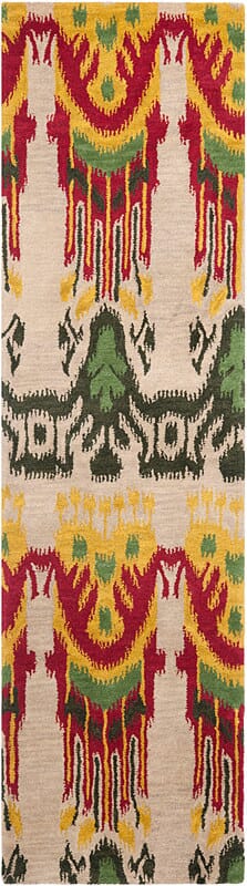 Safavieh Ikat Ikt464A Beige / Yellow Rugs.