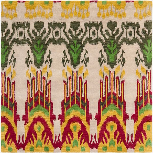 Safavieh Ikat Ikt464A Beige / Yellow Rugs.