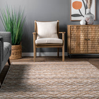 Nuloom Talia And Lattice Nta3268A Natural Area Rug