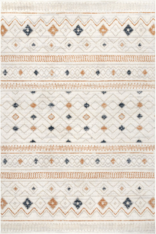 Nuloom Sevanna Tribal Trellis Nse1725A Beige Area Rug