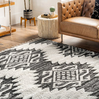 Nuloom Mikayla Tribal Nmi2940A Gray Area Rug