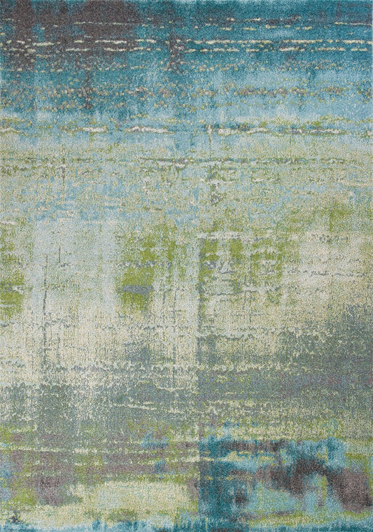 KAS Illusions 6206 Escape Blue / Green Organic / Abstract Area Rug
