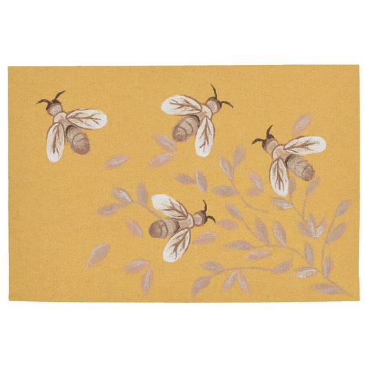 Liora Manne Illusions Bees 3289/09 Honey Novelty Area Rug
