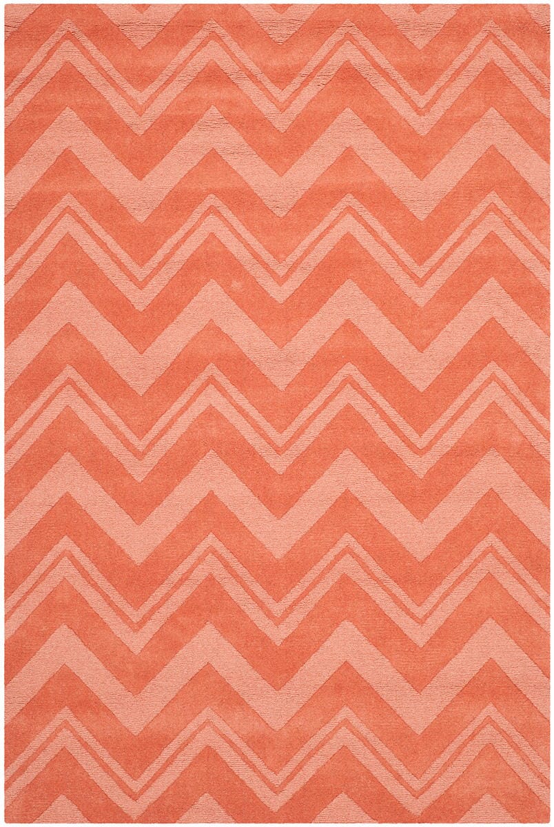 Safavieh Impressions Im398A Rust Chevron Area Rug