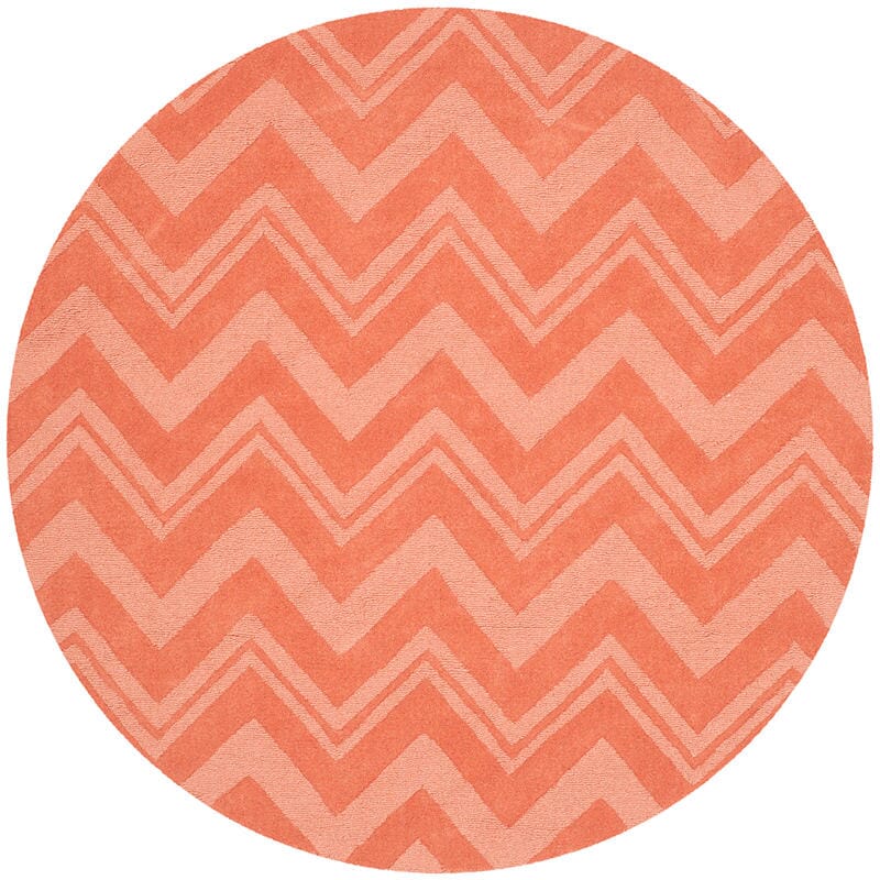 Safavieh Impressions Im398A Peach Chevron Area Rug