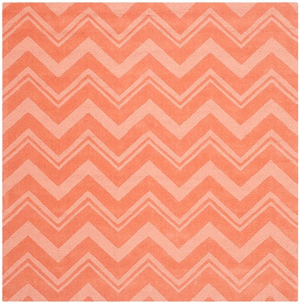 Safavieh Impressions Im398A Peach Chevron Area Rug