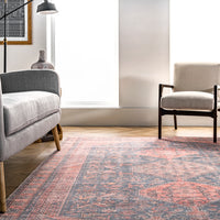 Nuloom Rosemary Worn Nro2814A Rust Area Rug