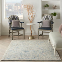 Nourison Interlock Itl02 Blue/Multi Area Rug