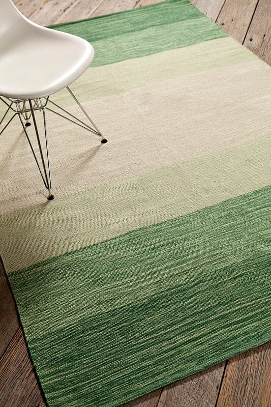 Chandra India ch-ind-5 Green Striped Area Rug