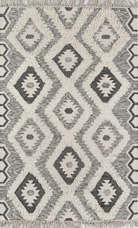 Momeni Novogratz Indio Sierra Ind-5 Black Moroccan Area Rug