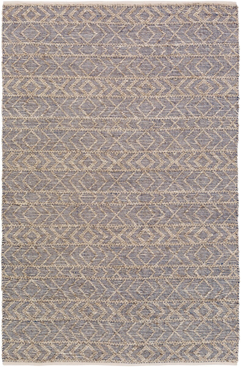 Surya Ingrid Ing-2003 Dark Blue, Ivory, Taupe Geometric Area Rug