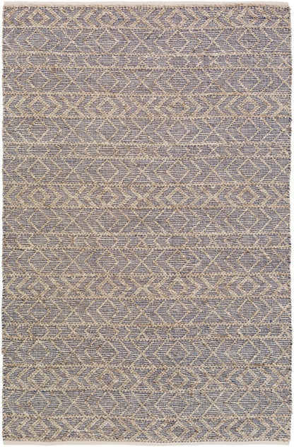 Surya Ingrid Ing-2003 Dark Blue, Ivory, Taupe Geometric Area Rug