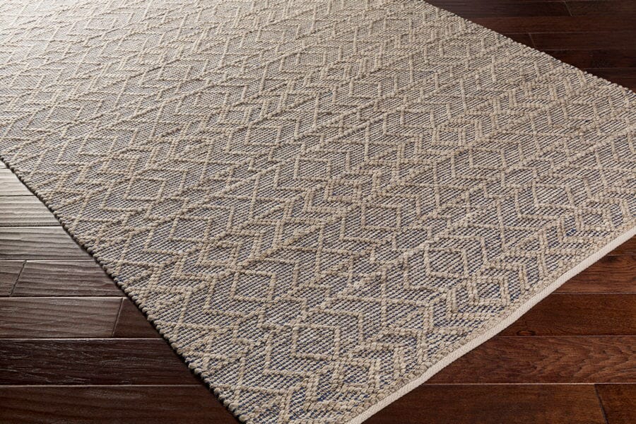 Surya Ingrid Ing-2003 Dark Blue, Ivory, Taupe Geometric Area Rug