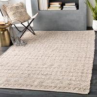 Surya Ingrid Ing-2006 Metallic - Silver, White Area Rug