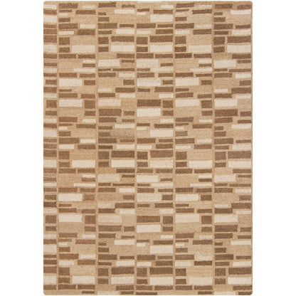 Chandra Innate Inn31001 Tan / Brown / Beige Geometric Area Rug