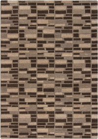 Chandra Innate Inn31003 Taupe / Brown / Tan Geometric Area Rug