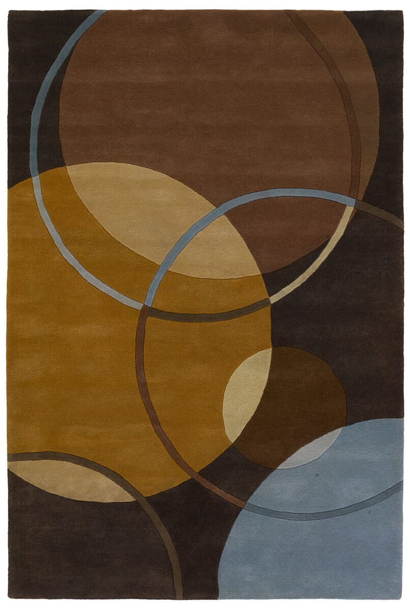 Chandra Chancery Int-13456 Brown Geometric Area Rug