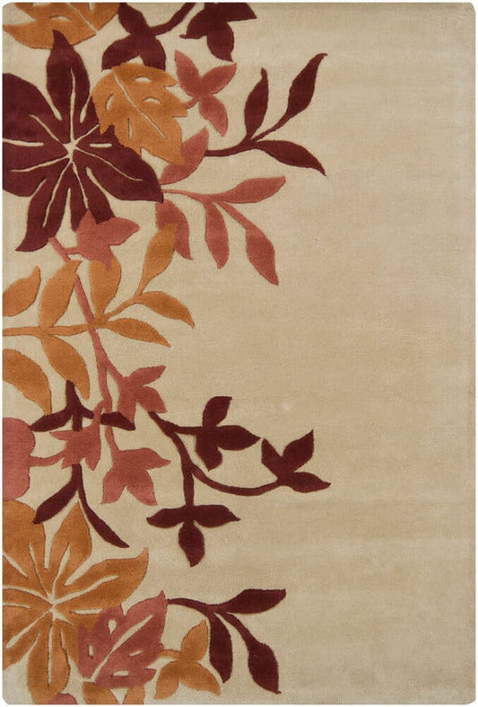 Chandra Basinghall Int-13464 Beige Floral / Country Area Rug