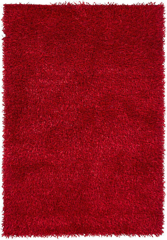 Chandra Int Int30026 Red / Black Shag Area Rug