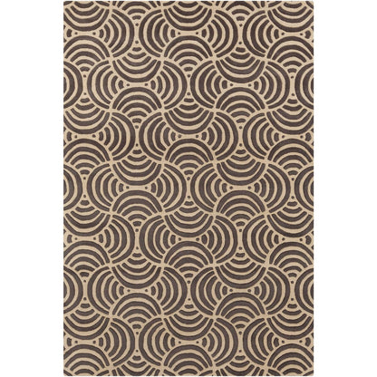 Chandra Int Int-30068 Grey / Tan Geometric Area Rug