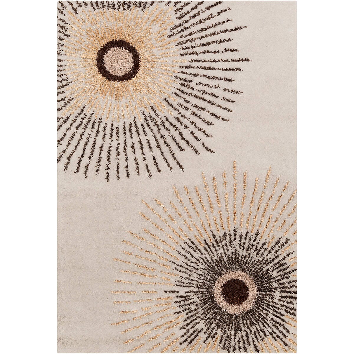Chandra Int Int30079 Ivory / Gold / Brown Geometric Area Rug