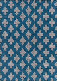 Chandra Int Int-30092 Blue / Grey Damask Area Rug