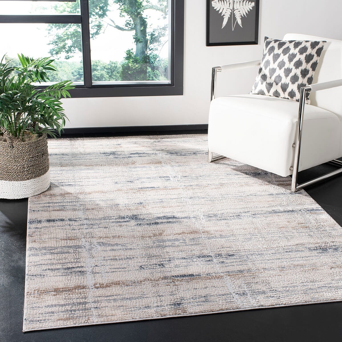 Safavieh Invista Inv430A Cream / Grey Organic / Abstract Area Rug