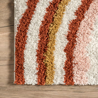 Nuloom Dotty Half Sunset Ndo2950A Orange Area Rug