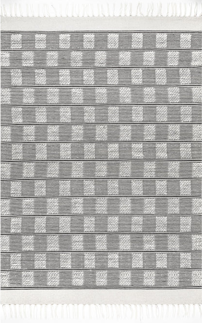 Nuloom Katharine Check Nka3280A Gray Area Rug