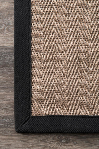 Nuloom Natural Karina Nna2008A Black Area Rug