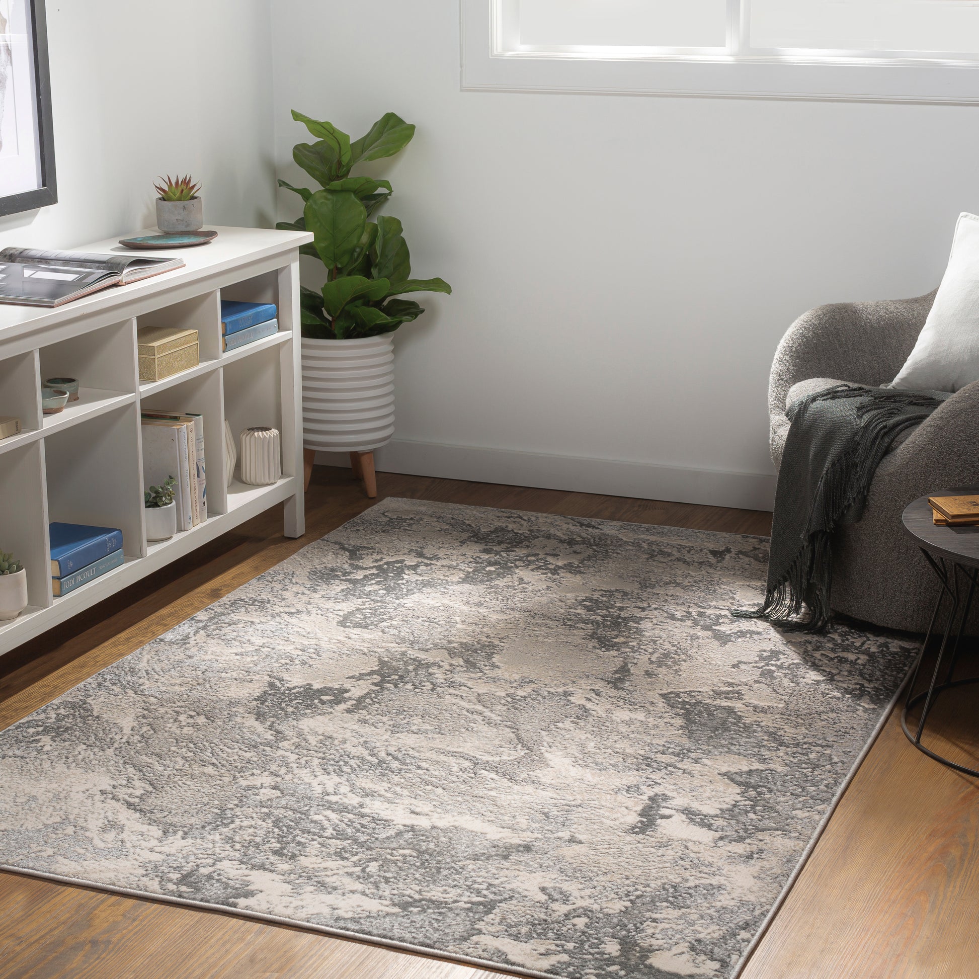 Surya Impulse Ips-2301 Charcoal, Taupe, Light Gray, Beige Area Rug