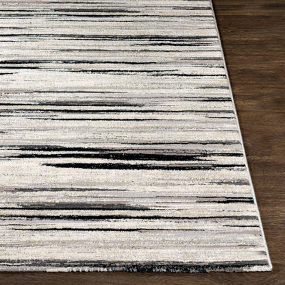 Surya Impulse Ips-2303 Black, Charcoal, Taupe, Light Gray Area Rug