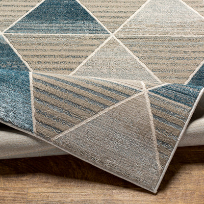 Surya Impulse Ips-2306 Deep Teal, Taupe Area Rug