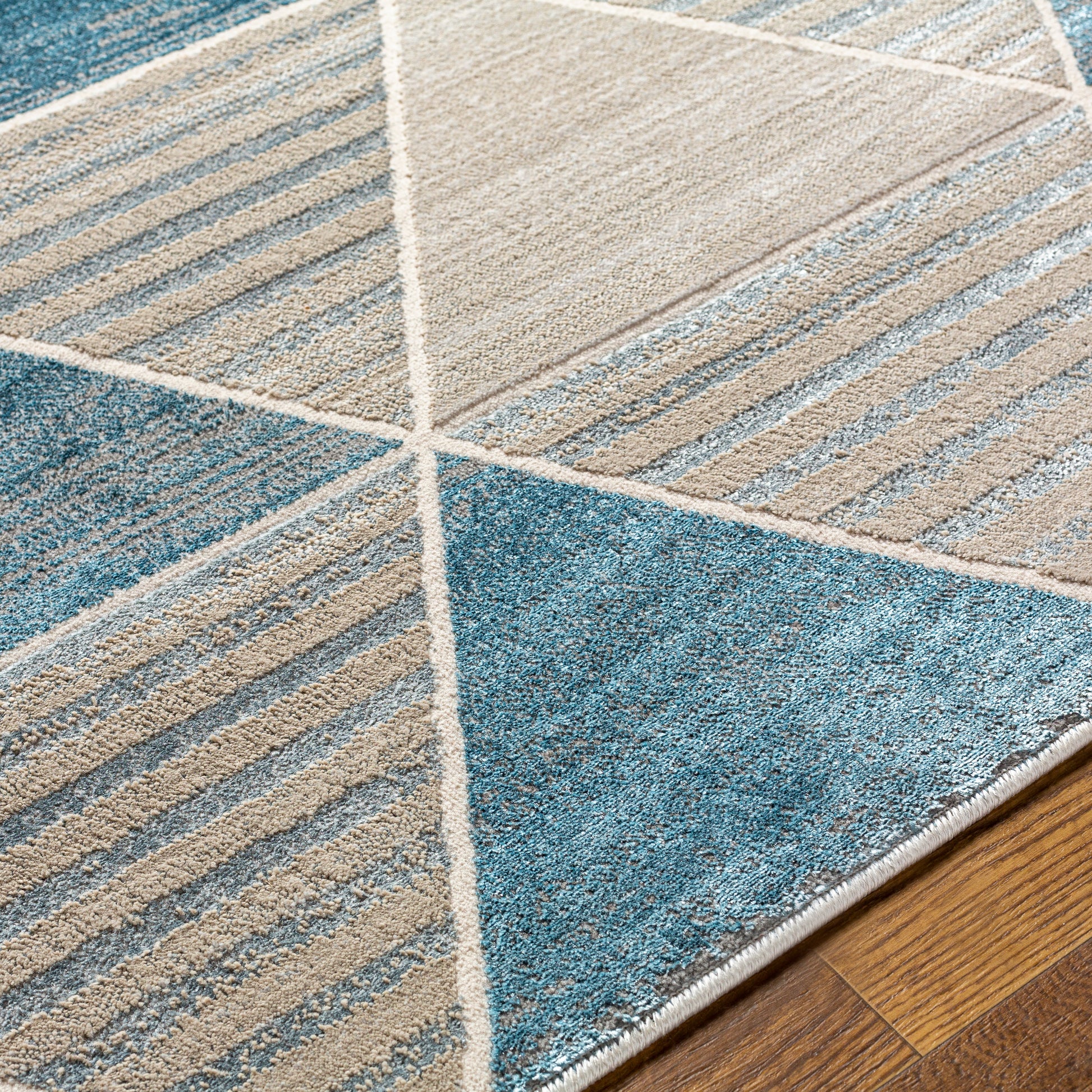 Surya Impulse Ips-2306 Deep Teal, Taupe Area Rug