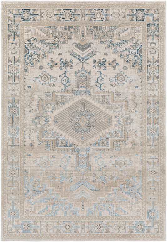 Surya Impulse Ips-2307 Deep Teal, Taupe Area Rug