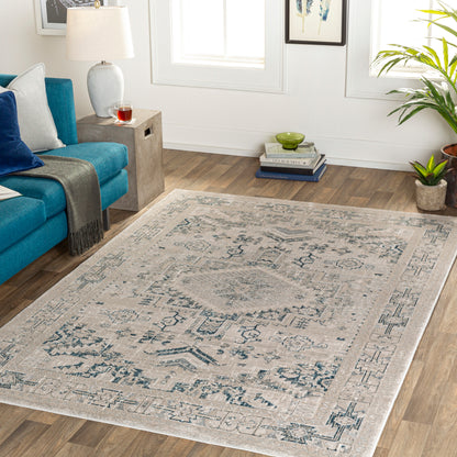 Surya Impulse Ips-2307 Deep Teal, Taupe Area Rug