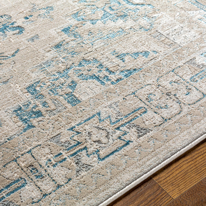 Surya Impulse Ips-2307 Deep Teal, Taupe Area Rug