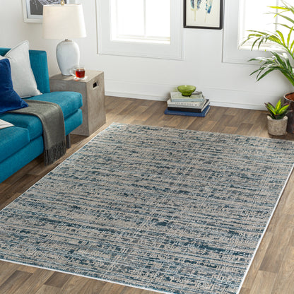 Surya Impulse Ips-2310 Deep Teal, Gray Area Rug