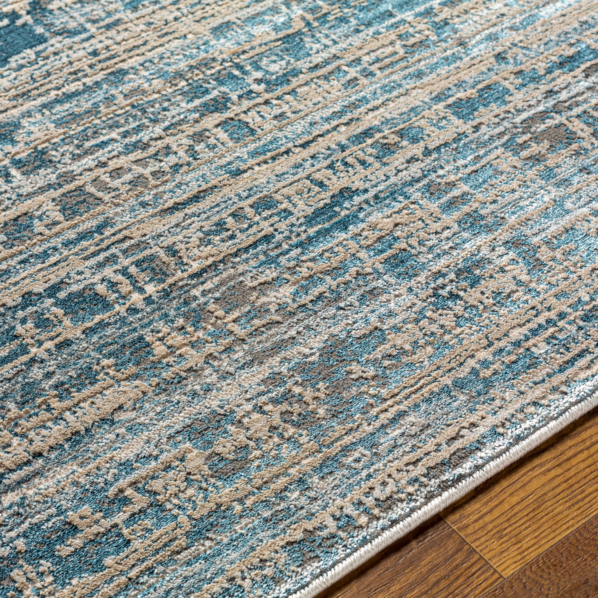 Surya Impulse Ips-2310 Deep Teal, Gray Area Rug