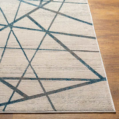 Surya Impulse Ips-2312 Deep Teal, Light Beige Area Rug