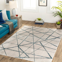 Surya Impulse Ips-2312 Deep Teal, Light Beige Area Rug