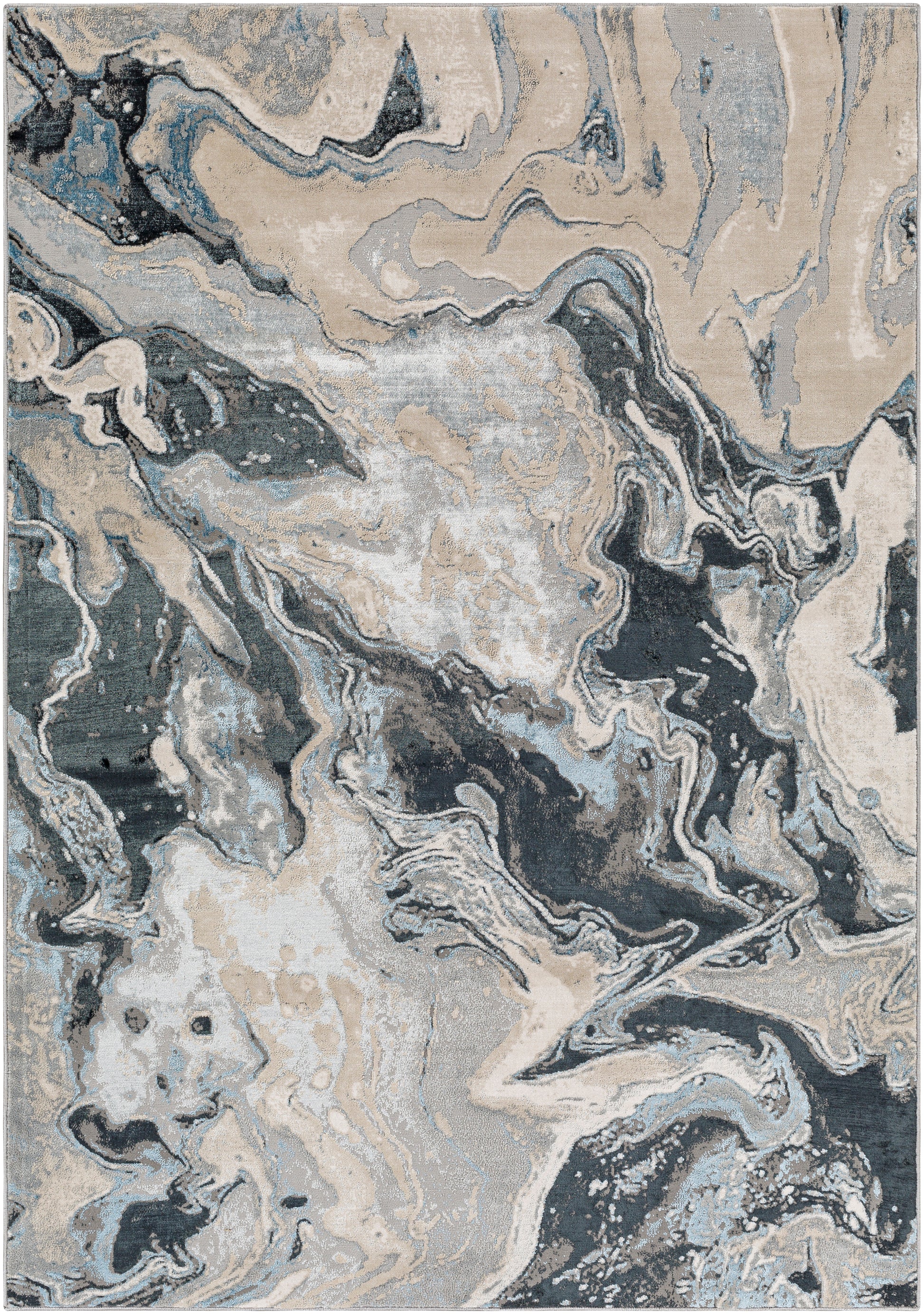 Surya Impulse Ips-2316 Taupe, Deep Teal Area Rug