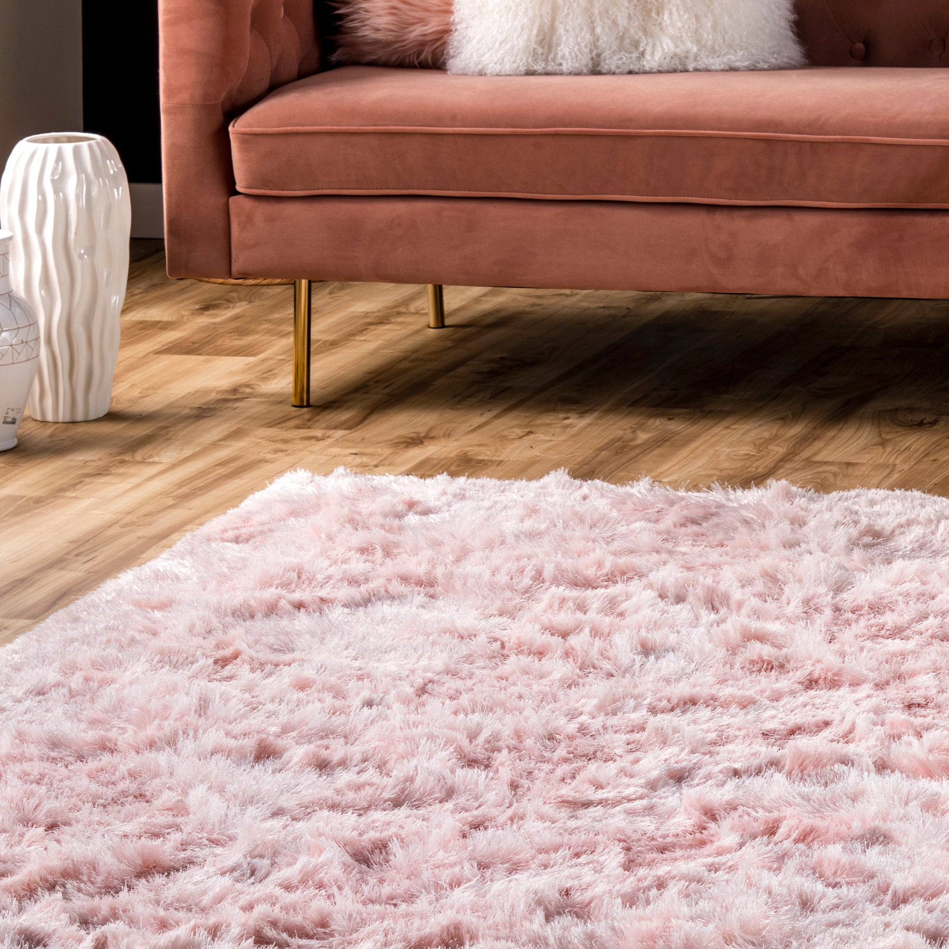 Nuloom Latonia Silken Nla2575A Baby Pink Area Rug