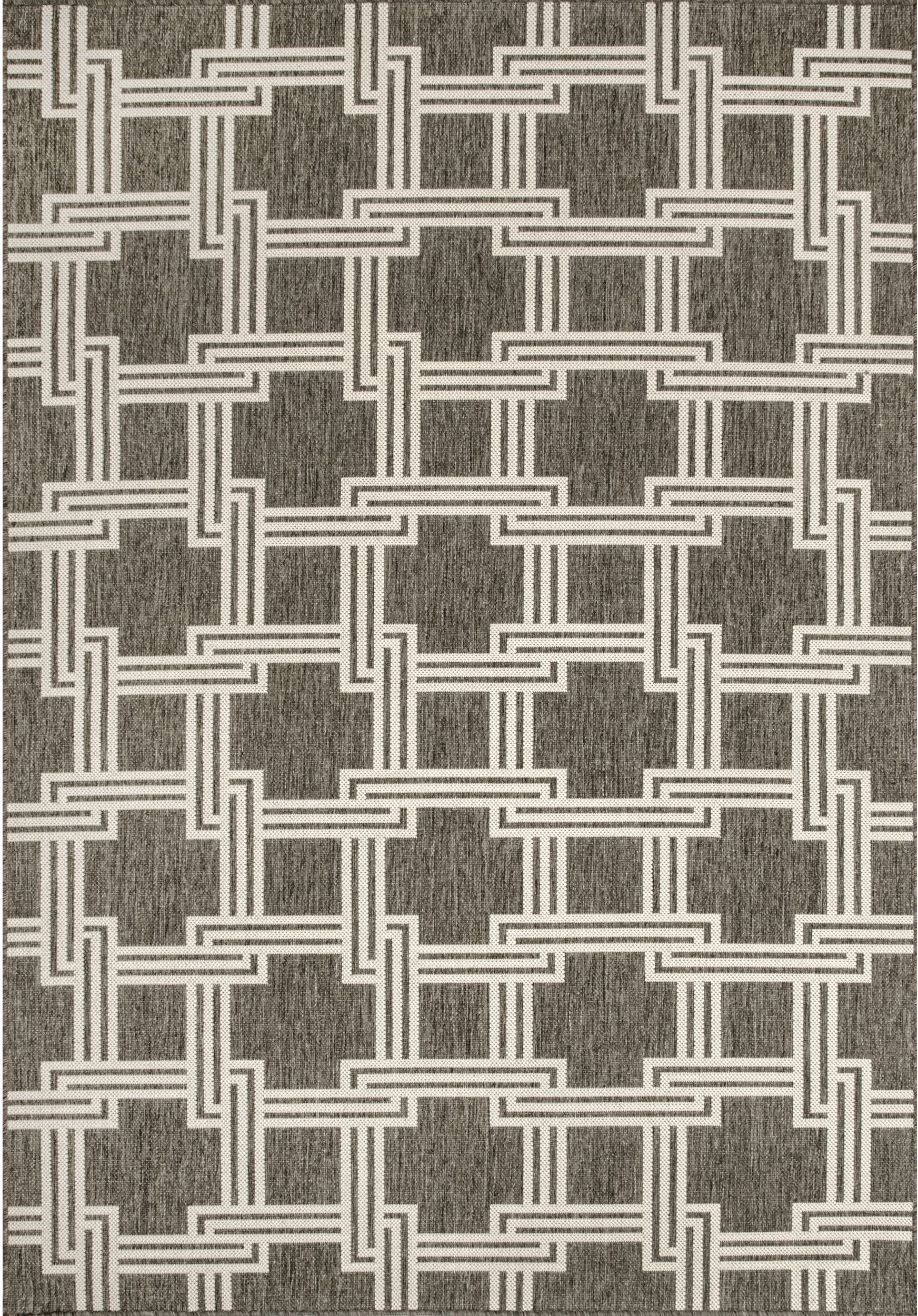 Nuloom Malaya Greek Trellis Nma2876A Gray Area Rug