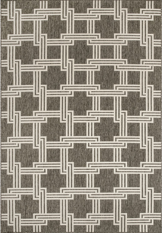 Nuloom Malaya Greek Trellis Nma2876A Gray Area Rug