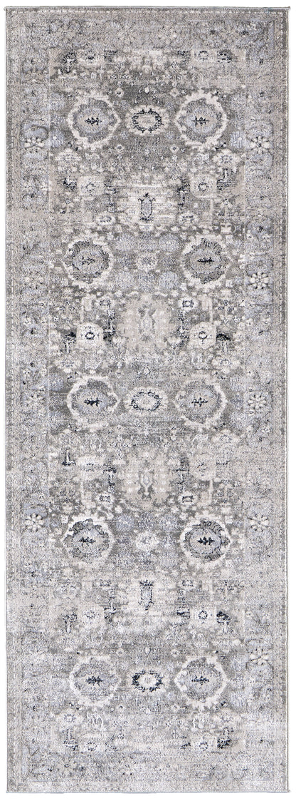 Feizy Macklaine 39Fuf Beige/Silver Area Rug