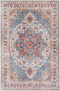 Surya Iris Irs-2301 Navy, Ice Blue, Ivory, Bright Yellow Rugs.