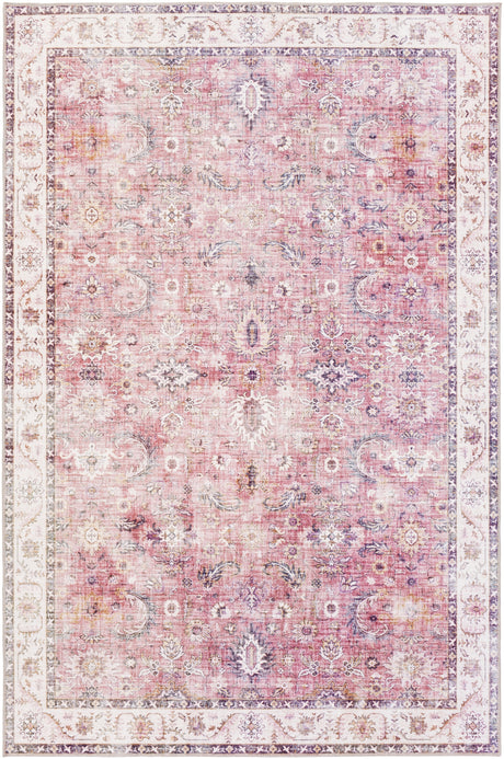 Surya Iris Irs-2305 Garnet, Mauve, Ivory, Wheat Rugs.